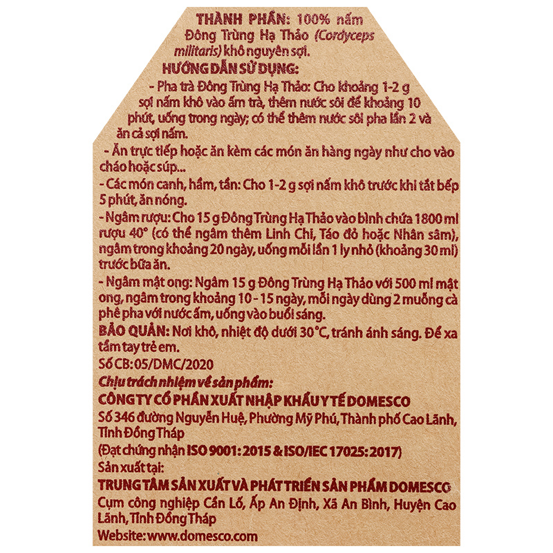 Combo Linh Chi và Đông Trùng Hạ Thảo Domesco - 10